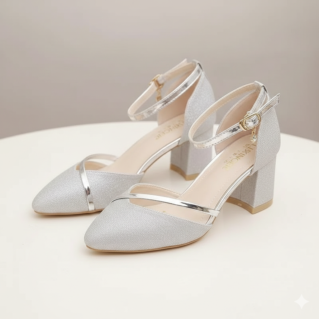 2026 Summer New Baotou Sandals Women's Korean Edition Pointed Root Root Coarse Heel Women's Shoes One Button Fashion Sandals